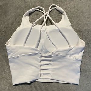 White Matrix Bra Top